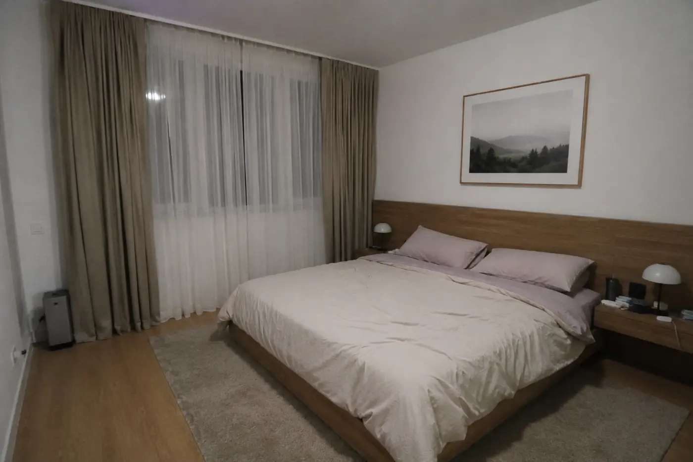 Bedroom before calm ambient atmosphere improvements